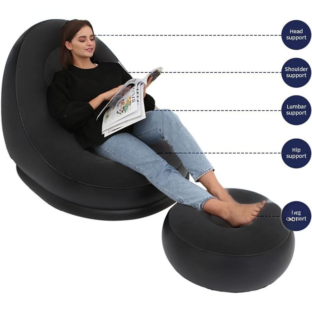 Silla Sofá Inflable Reposapiés Sillón