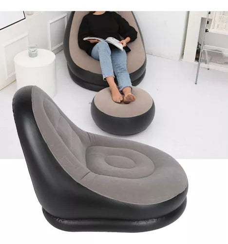 Silla Sofá Inflable Reposapiés Sillón